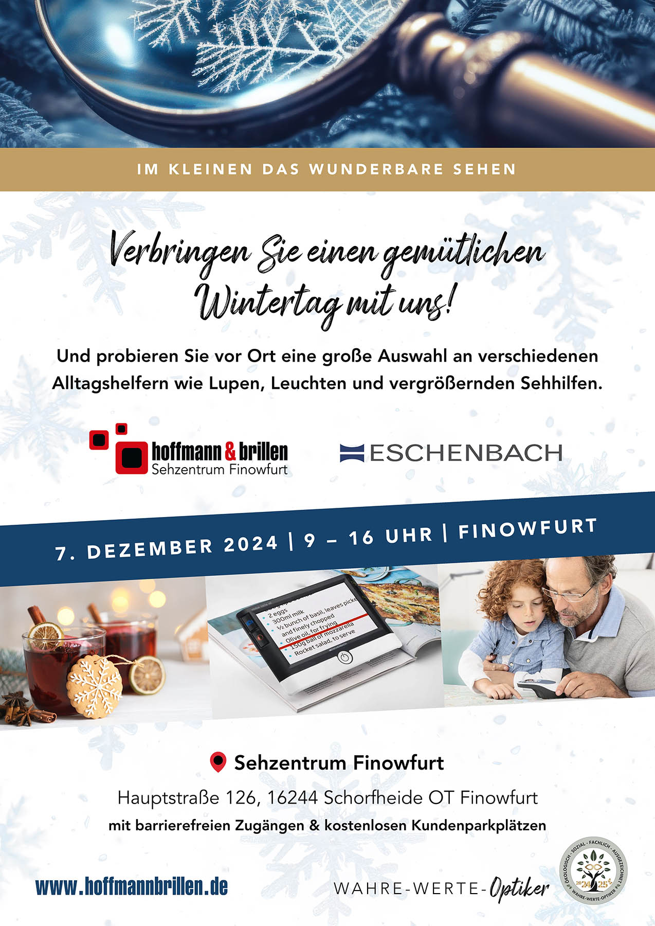 Flyer zum Wintertag mit Eschenbach bei hoffmann & brillen
