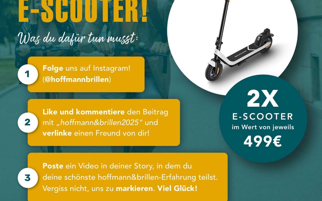 Mach mit und gewinne einen E-Scooter
