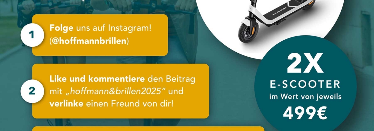 Gewinnspiel - Gewinne 1 von 2 E-Scooter