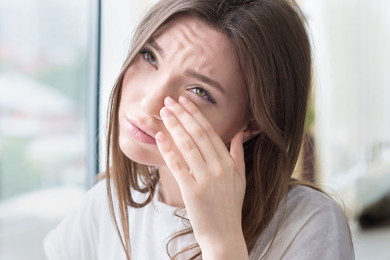 Tr&auml;nende Augen