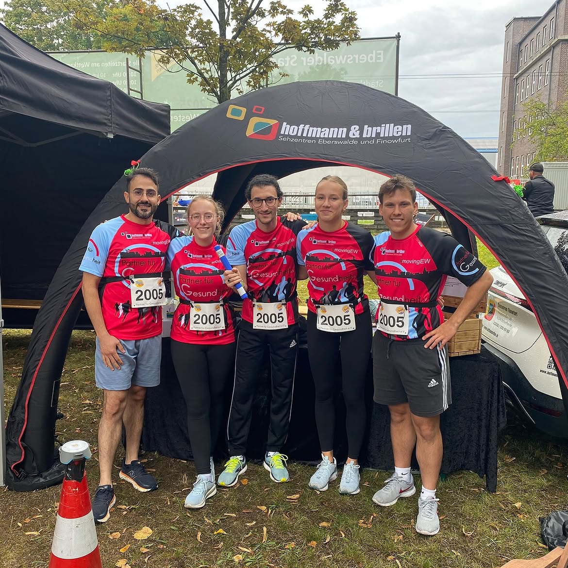 Team von hoffmann & brillen beim Eberswalder Stadtlauf