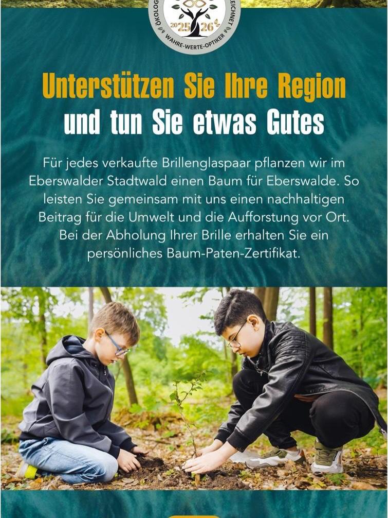 Ein Baum für Eberswalde, Kinder pflanzen im Stadtwald