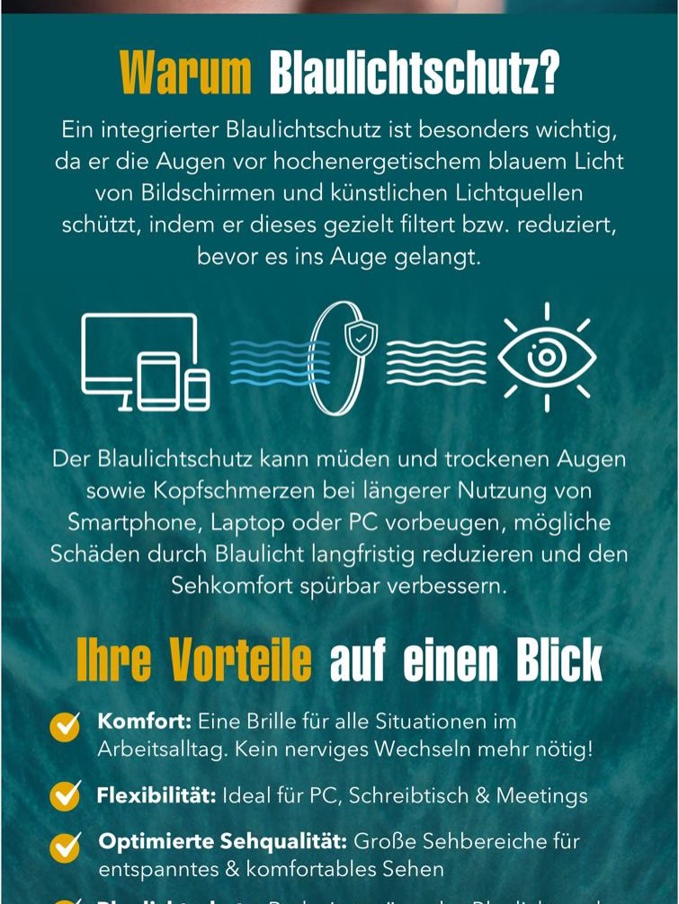 Blaulichtschutz in Brillengläsern erklärt