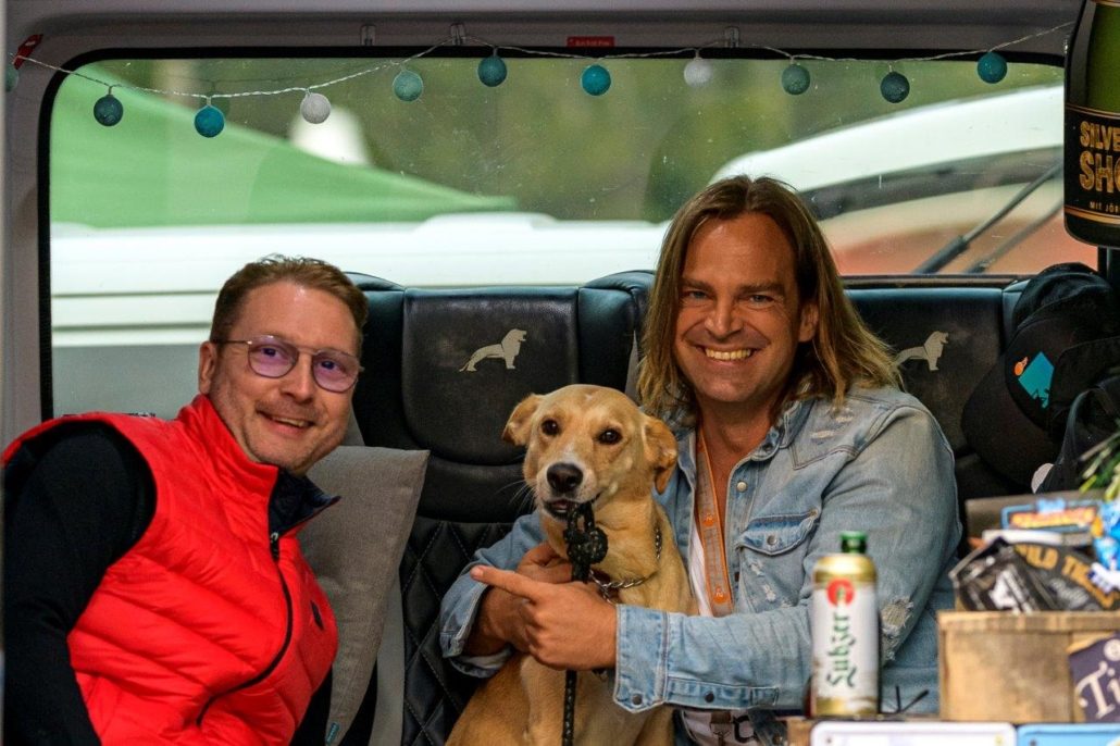 Pause hinter der Bühne beim brillenball OpenAir 2020 in Eberswalde